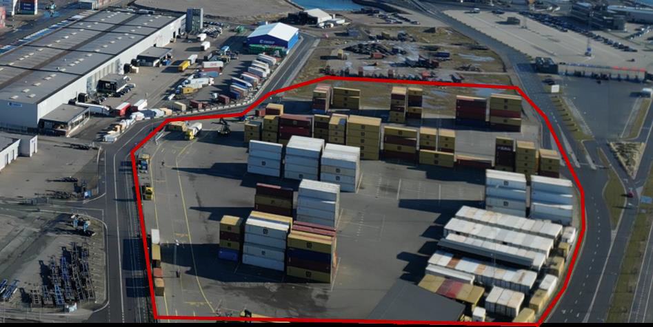 23ha areal til container under reparation